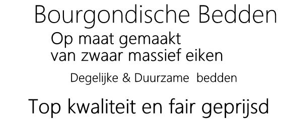 Massief eiken bedden gemaakt van zware balken
