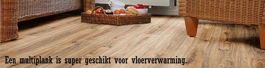 Voor een houten vloer met vloerverwarming kies je gewoon een multiplank