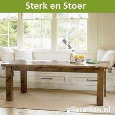 Eiken Tafel op maat handgemaakt.